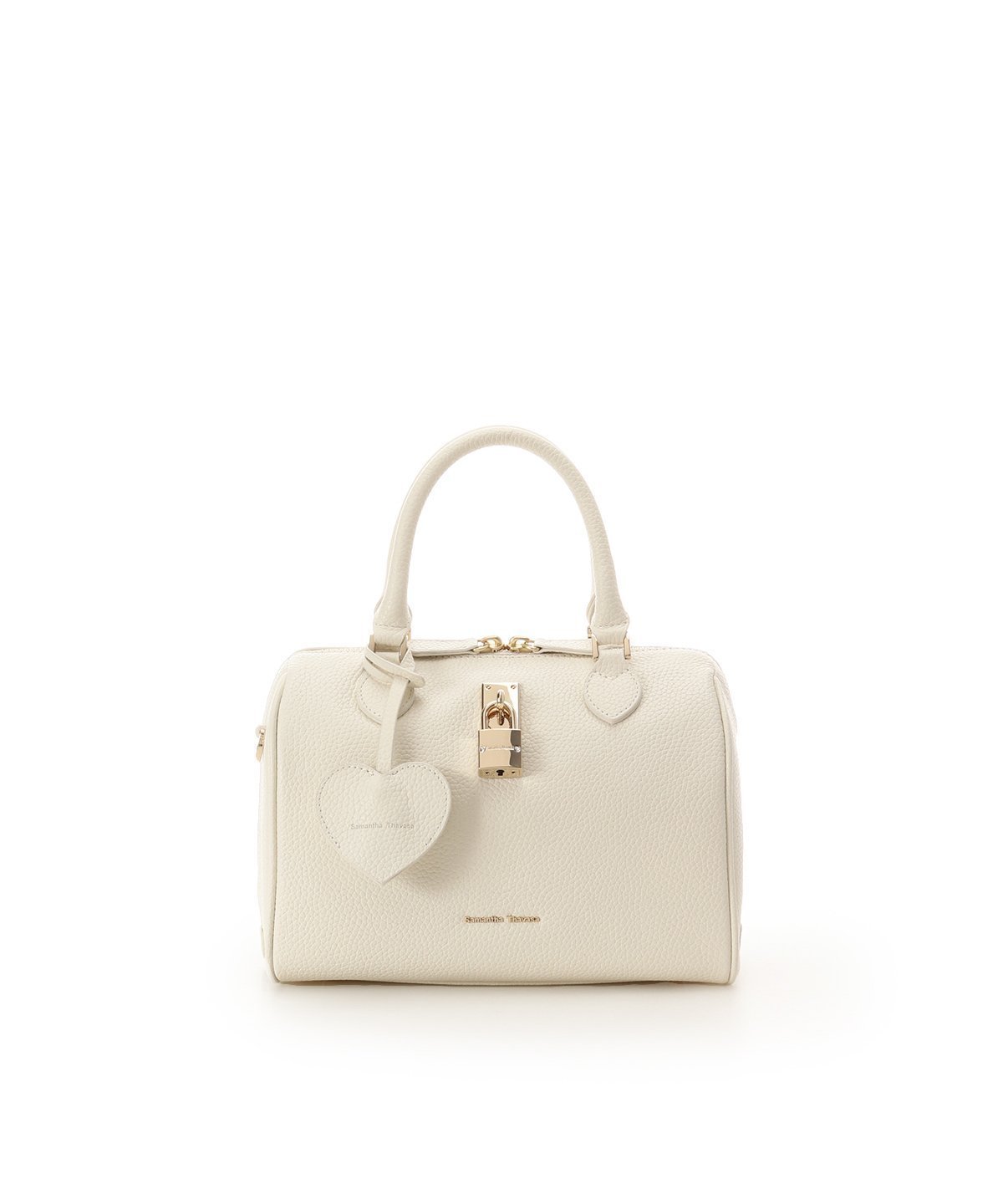 【サマンサタバサ/SamanTha Thavasa】のサマンサ レディ パドロック ボストンバッグ インテリア・キッズ・メンズ・レディースファッション・服の通販 founy(ファニー) 　ファッション　Fashion　レディースファッション　Fashion for Women　バッグ　Bags　エレガント 上品　Elegant　ショルダー　Shoulder, Shoulder Strap　シンプル　Simple, Minimal　ボストン　Boston　ボストンバッグ　Boston Bag, Retro Bag　ポーチ　Pouch, Small Case　財布　Wallet, Purse　オフホワイト|ID: prp329100004837142 ipo3291000000035240997