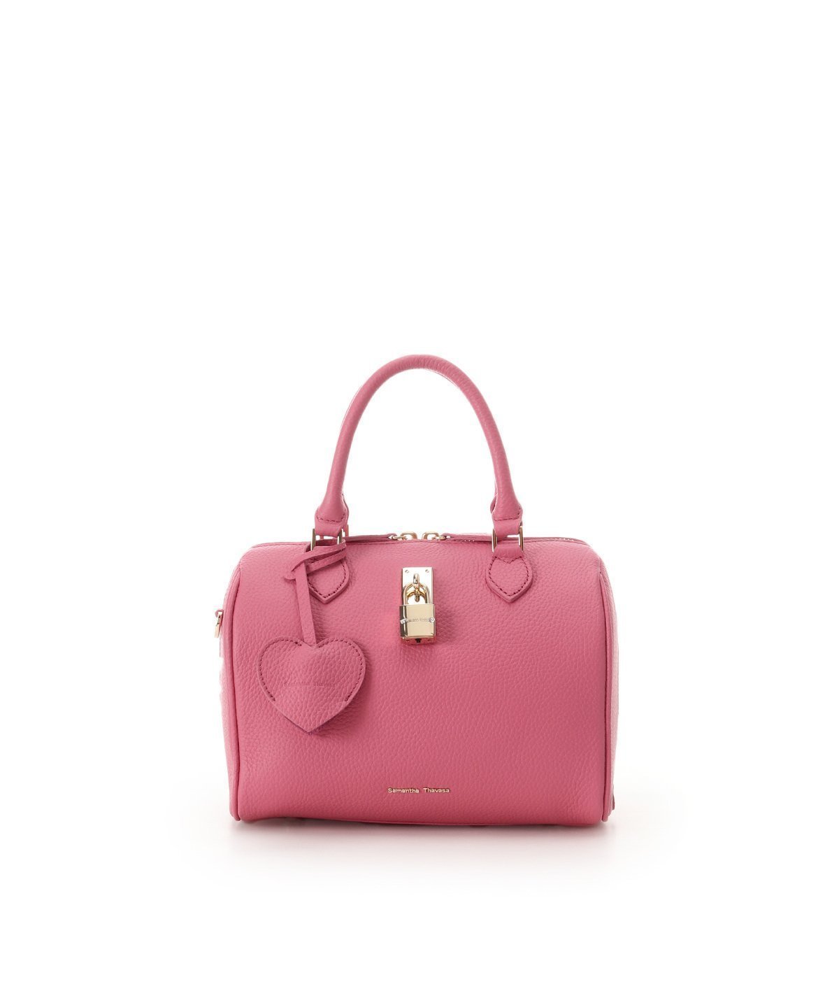【サマンサタバサ/SamanTha Thavasa】のサマンサ レディ パドロック ボストンバッグ インテリア・キッズ・メンズ・レディースファッション・服の通販 founy(ファニー) 　ファッション　Fashion　レディースファッション　Fashion for Women　バッグ　Bags　エレガント 上品　Elegant　ショルダー　Shoulder, Shoulder Strap　シンプル　Simple, Minimal　ボストン　Boston　ボストンバッグ　Boston Bag, Retro Bag　ポーチ　Pouch, Small Case　財布　Wallet, Purse　ピンク|ID: prp329100004837142 ipo3291000000035240998