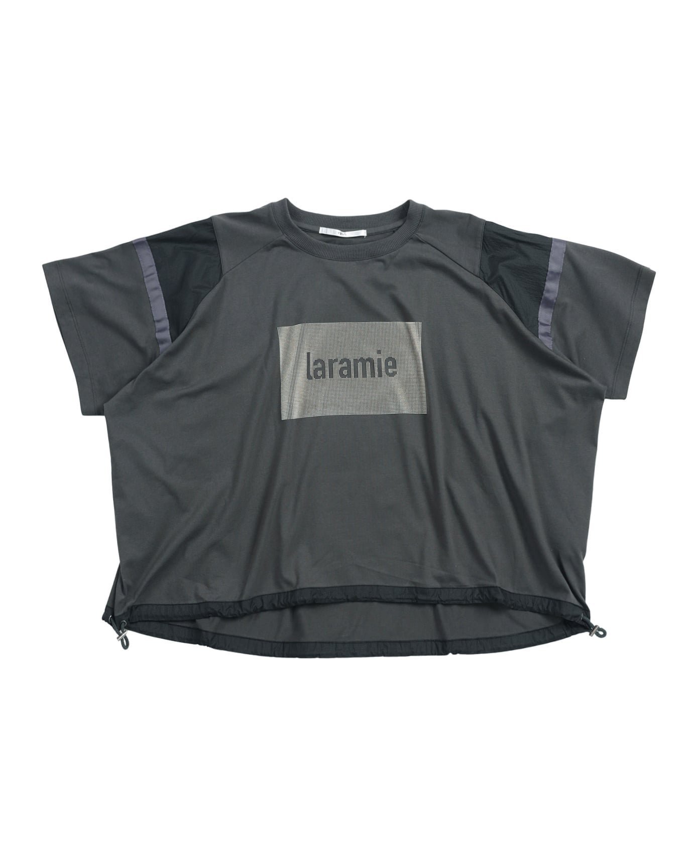 【イーブス/YEVS】の別布切替シリコンPTワイドプルオーバー インテリア・キッズ・メンズ・レディースファッション・服の通販 founy(ファニー) 　ファッション　Fashion　レディースファッション　Fashion for Women　トップス・カットソー　Cut & Sew Tops　カジュアルプルオーバー・ニットトップス　Pullovers & Knit Tops / Casual Pullovers　おすすめ　Recommended / Our Picks　サンダル　Sandals, Summer Shoes　シリコン　Silicone, Silicone Material　シンプル　Simple, Minimal　スニーカー　Sneakers, Trainers　スポーティ　Sporty, Casual Athletic　タフタ　Taffeta, Structured Fabric　デニム　Denim, Jeans Material　トレンド　Trend, Trending Now　フロント　Front, Front Design　プリント　Print, Printed Pattern　モチーフ　Motif, Design Theme　リラックス　Relax, Relaxed Fit　ワイド　Wide, Wide Fit　切替　Switching, Contrast Panel　厚底　Platform Shoes　チャコール|ID: prp329100004837149 ipo3291000000035241063