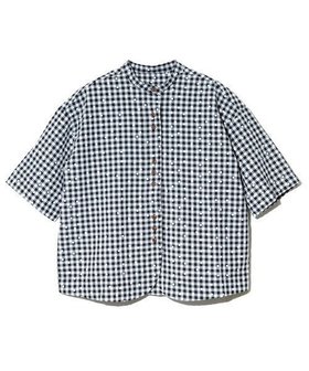 【ゴースローキャラバン/go slow caravan】のCOLORK/カラック ギンガムチェックxドットラウンドシャツ (WOMENS) 人気、トレンドファッション・服の通販 founy(ファニー) ファッション Fashion レディースファッション Fashion for Women トップス・カットソー Cut & Sew Tops シャツ・ブラウス・オフィスカジュアル Elegant Blouses & Button-Ups ギンガム Gingham, Gingham Fabric クラシック Classic, Timeless Style シンプル Simple, Minimal チェック Check, Plaid, Tartan デニム Denim, Jeans Material ドット Polka Dot, Dot Pattern バランス Balance, Style Balance ワイド Wide, Wide Fit 定番 Standard, Basic Item |ID:prp329100004837150