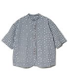 【ゴースローキャラバン/go slow caravan】のCOLORK/カラック ギンガムチェックxドットラウンドシャツ (WOMENS) 人気、トレンドファッション・服の通販 founy(ファニー) ファッション Fashion レディースファッション Fashion for Women トップス・カットソー Cut & Sew Tops シャツ・ブラウス・オフィスカジュアル Elegant Blouses & Button-Ups ギンガム Gingham, Gingham Fabric クラシック Classic, Timeless Style シンプル Simple, Minimal チェック Check, Plaid, Tartan デニム Denim, Jeans Material ドット Polka Dot, Dot Pattern バランス Balance, Style Balance ワイド Wide, Wide Fit 定番 Standard, Basic Item thumbnail ホワイト|ID: prp329100004837150 ipo3291000000035241067