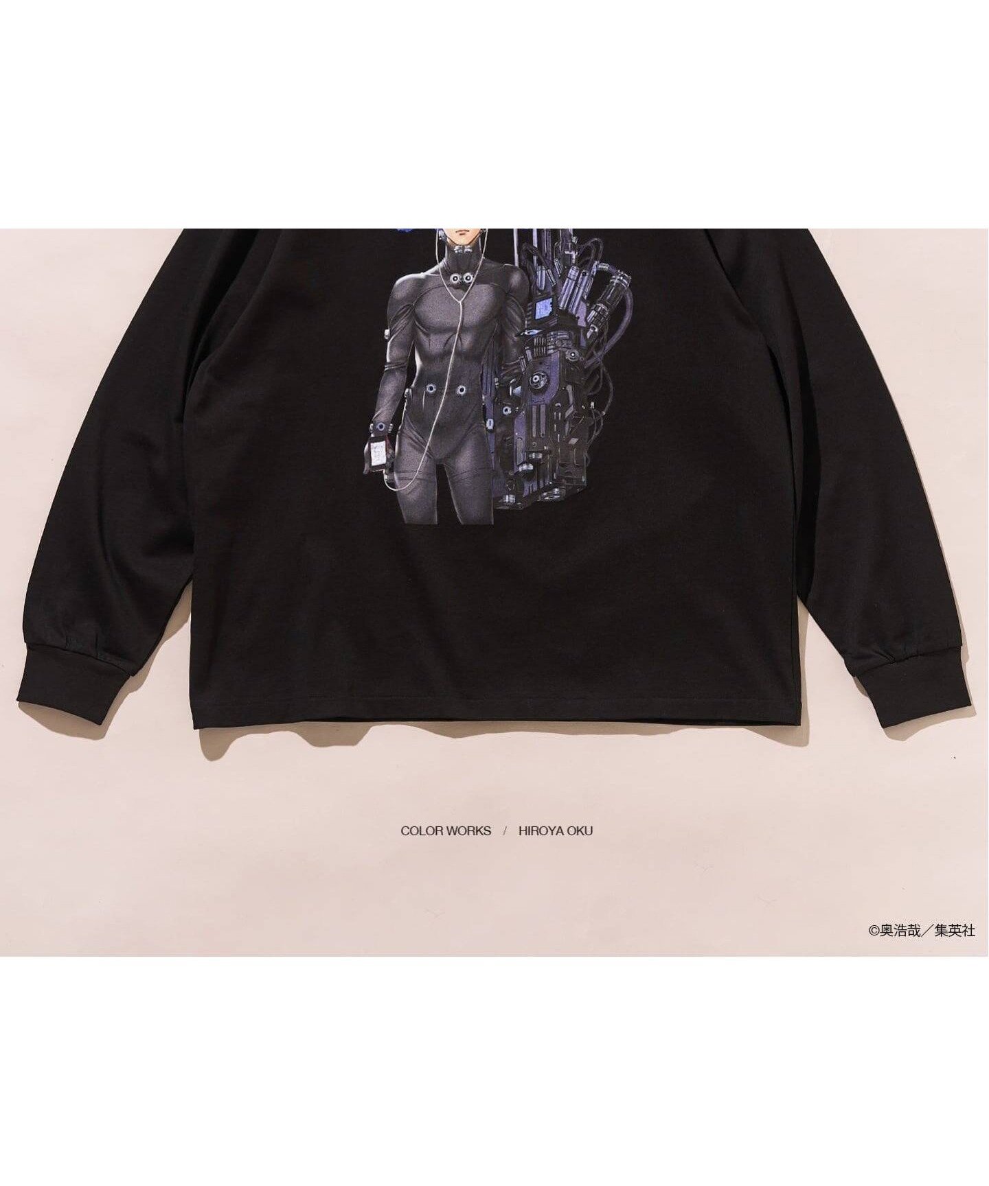 【フォーワンセブン バイ エディフィス/417 by EDIFICE / MEN】の《追加》GANTZ / ガンツ 417別注 COLORWORKS L/S Tシャツ インテリア・キッズ・メンズ・レディースファッション・服の通販 founy(ファニー) 　ファッション　Fashion　メンズファッション　Fashion for Men　イラスト　Illustration　キャラクター　Character, Licensed Characters　グラフィック　Graphic, Graphic Design　コレクション　Collection, Seasonal Line　スウェット / スエット　Sweatshirt, Sweatwear　スタイリッシュ　Stylish, Fashionable　ダブル　Double, Double-Breasted　人気　Popular, Best Seller　プリント　Print, Printed Pattern　別注　Limited Edition, Custom Order　ラバー　Rubber, Rubber Sole　ブラック A|ID: prp329100004837175 ipo3291000000035241382
