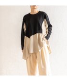 【オズモーシス/OSMOSIS】の切替フレアープルオーバー 人気、トレンドファッション・服の通販 founy(ファニー) ファッション Fashion レディースファッション Fashion for Women トップス・カットソー Cut & Sew Tops カジュアルプルオーバー・ニットトップス Pullovers & Knit Tops / Casual Pullovers アシンメトリー Asymmetrical Style カットソー Cut and Sewn Top フレア Flare, Flared 再入荷 Restock / Back in Stock 切替 Switching, Contrast Panel 定番 Standard, Basic Item A/W・秋冬 Autumn/Winter thumbnail BLACK|ID: prp329100004837205 ipo3291000000035241772