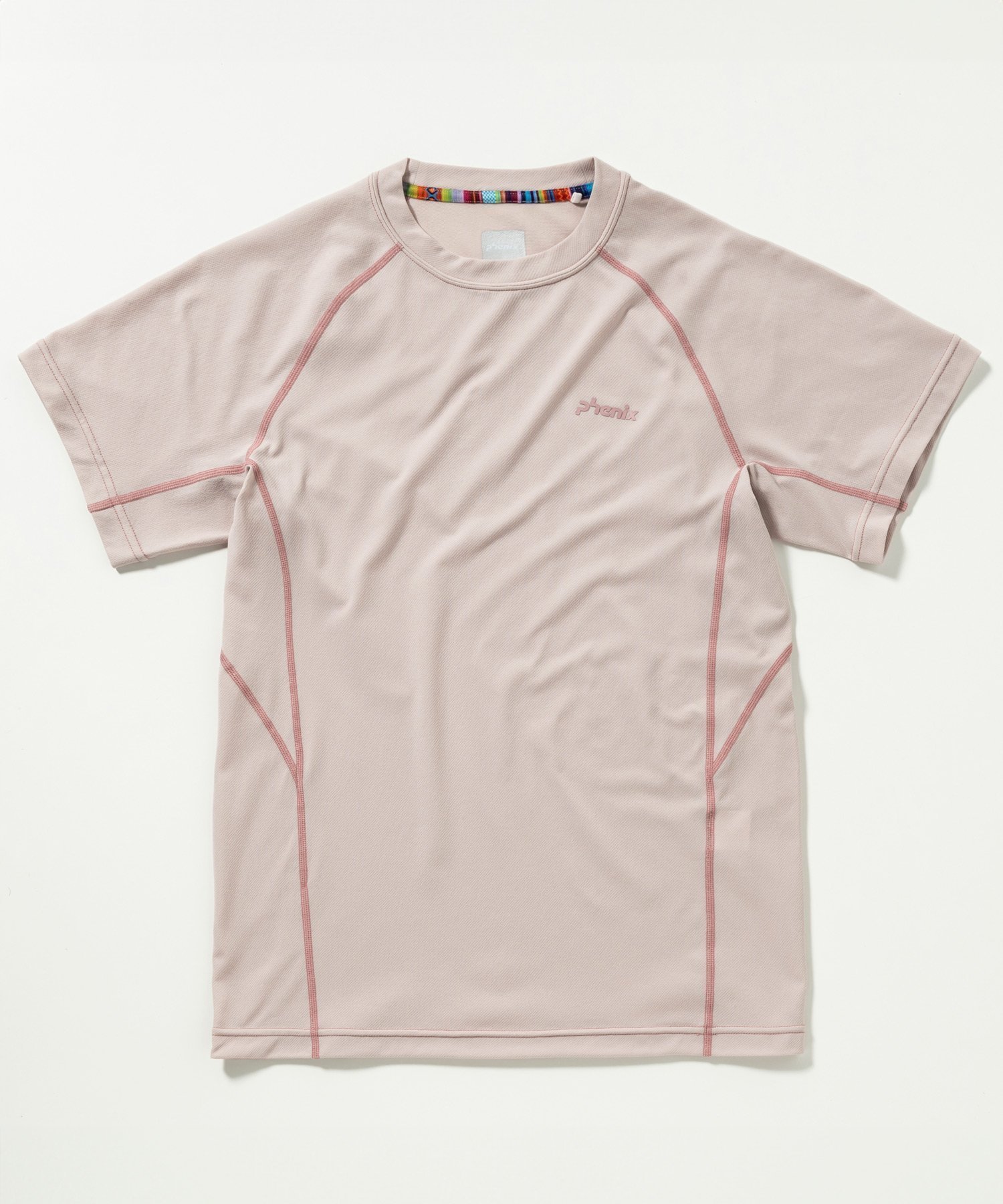 【シフォン/SHIFFON】のphenix outdoor クルーネック半袖Tシャツ 速乾 インテリア・キッズ・メンズ・レディースファッション・服の通販 founy(ファニー) 　ファッション　Fashion　レディースファッション　Fashion for Women　トップス・カットソー　Cut & Sew Tops　シャツ・ブラウス・オフィスカジュアル　Elegant Blouses & Button-Ups　ロングTシャツ・Tシャツ　Longline T-Shirts & Tees　アウトドア　Outdoor Clothing　カッティング　Cutting Detail　吸水　Absorbent, Quick-Dry　抗菌　Antibacterial, Bacteria-Resistant　スタイリッシュ　Stylish, Fashionable　ストレッチ　Stretch, Stretchy Fabric　半袖　Short Sleeve, Half Sleeve　PINK|ID: prp329100004837208 ipo3291000000035241813