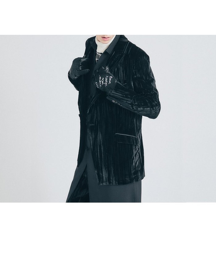 【5351プール オム/5351POUR LES HOMMES / MEN】の【セットアップ対応】プリーツ ベルベット セミダブル ジャケット インテリア・キッズ・メンズ・レディースファッション・服の通販 founy(ファニー) https://founy.com/ ファッション Fashion メンズファッション Fashion for Men セットアップ Matching Sets おすすめ Recommended / Our Picks エレガント 上品 Elegant ジャケット Jacket, Outerwear ストライプ Stripe, Striped Pattern スラックス Slacks, Dress Pants セットアップ Set-Up, Coordinated Outfit ダブル Double, Double-Breasted ドレープ Drape, Draping Fabric プリーツ Pleats, Pleated ベルベット Velvet, Velvety ランダム Random, Irregular |ID: prp329100004837229 ipo3291000000035242092
