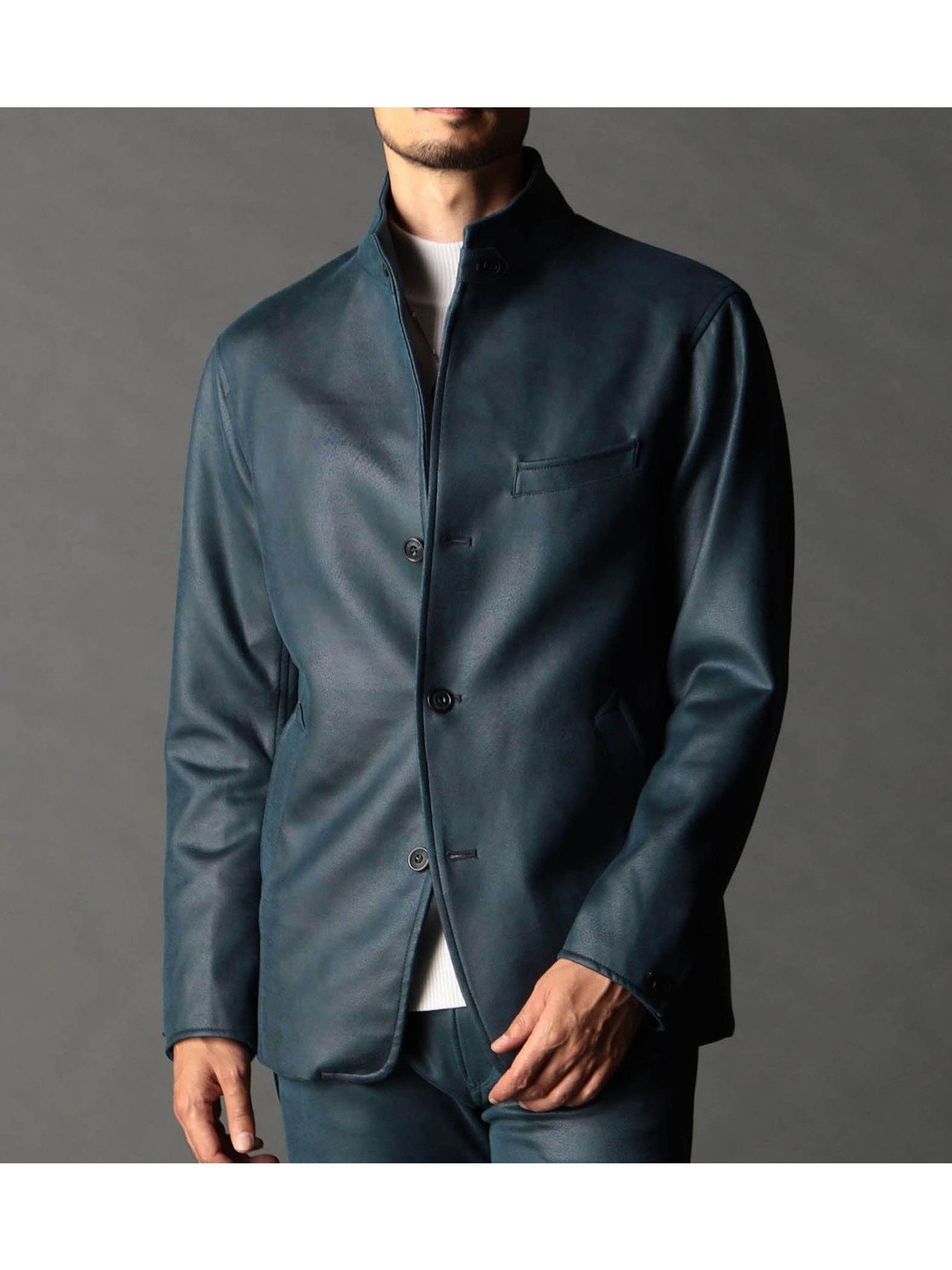 【ニコル/NICOLE / MEN】のスタンドカヴァーオールジャケット 人気、トレンドファッション・服の通販 founy(ファニー) 　ファッション　Fashion　メンズファッション　Fashion for Men　カットソー　Cut and Sewn Top　今季　This Season, Current Season　シェイプ　Shape, Slim Fit　スタンド　Stand Collar, Upright Stand　ストレッチ　Stretch, Stretchy Fabric　セットアップ　Set-Up, Coordinated Outfit　プリント　Print, Printed Pattern　ポケット　Pocket, Pocket Detail　ワイヤー　Wire, Wired Bra　 other-1|ID: prp329100004837243 ipo3291000000035242265