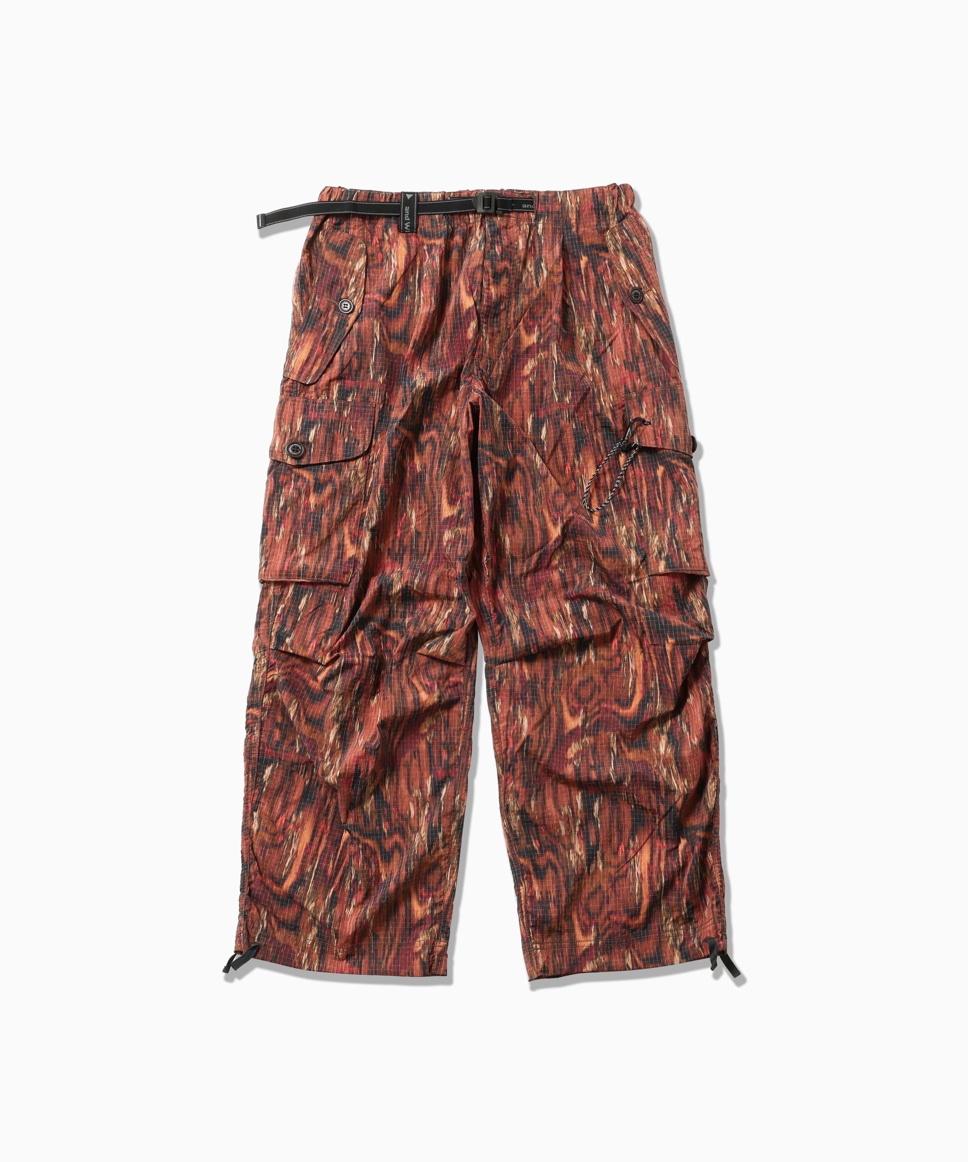 【アンドワンダー/and wander】のprinted ripstop cargo pants インテリア・キッズ・メンズ・レディースファッション・服の通販 founy(ファニー) 　ファッション　Fashion　レディースファッション　Fashion for Women　パンツ　Pants & Trousers　カーゴパンツ　Cargo Pants, Utility Pants　パターン　Pattern, Design Print　プリント　Print, Printed Pattern　リップ　Lip, Lip Motif　ワイド　Wide, Wide Fit　red|ID: prp329100004837274 ipo3291000000035242599