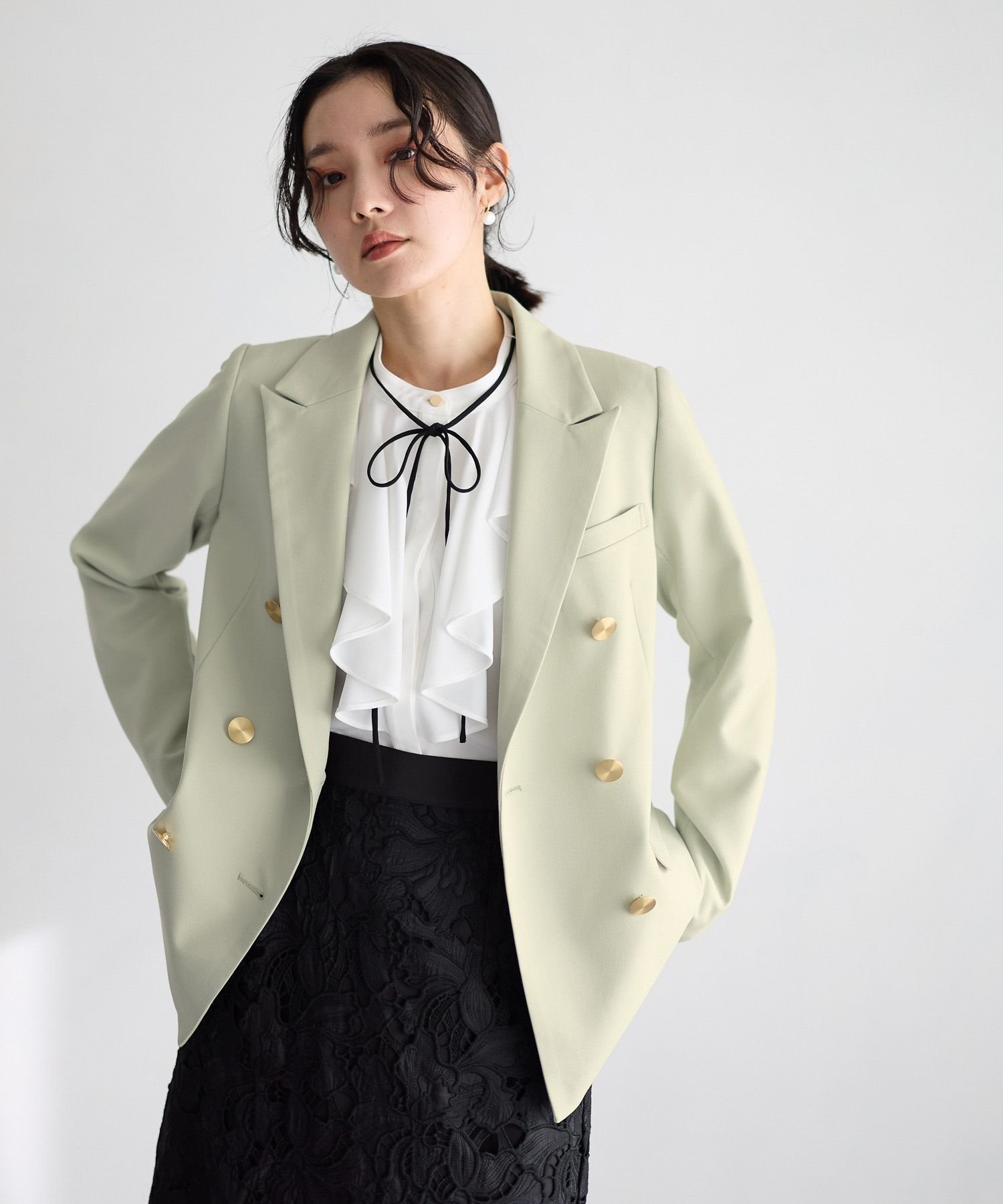 【アンデミュウ/Andemiu】のキンボタンジャケット 人気、トレンドファッション・服の通販 founy(ファニー) 　ファッション　Fashion　レディースファッション　Fashion for Women　アウター　Coat / Outerwear Collection　レディースジャケット・軽アウター　Jackets　ジャケット　Jacket, Outerwear　ビジネス 仕事 通勤　Business / Work / Commuting　春　Spring　 other-1|ID: prp329100004837281 ipo3291000000035242657