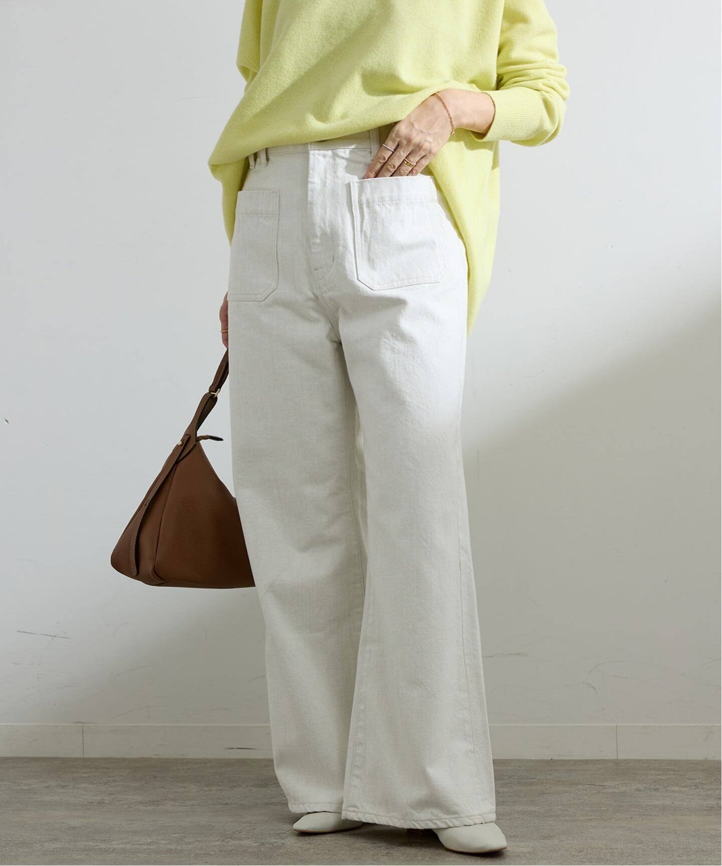 【イエナ/IENA】の《追加》ポケットデニム インテリア・キッズ・メンズ・レディースファッション・服の通販 founy(ファニー) 　ファッション　Fashion　レディースファッション　Fashion for Women　2026年　2026　おすすめ　Recommended / Our Picks　ストレート　Straight, Straight Cut　ダブル　Double, Double-Breasted　デニム　Denim, Jeans Material　フレンチ　French, French Style　フロント　Front, Front Design　ポケット　Pocket, Pocket Detail　ループ　Loop, Loop Knit　ワイド　Wide, Wide Fit　春　Spring　ホワイト|ID: prp329100004837296 ipo3291000000035242952