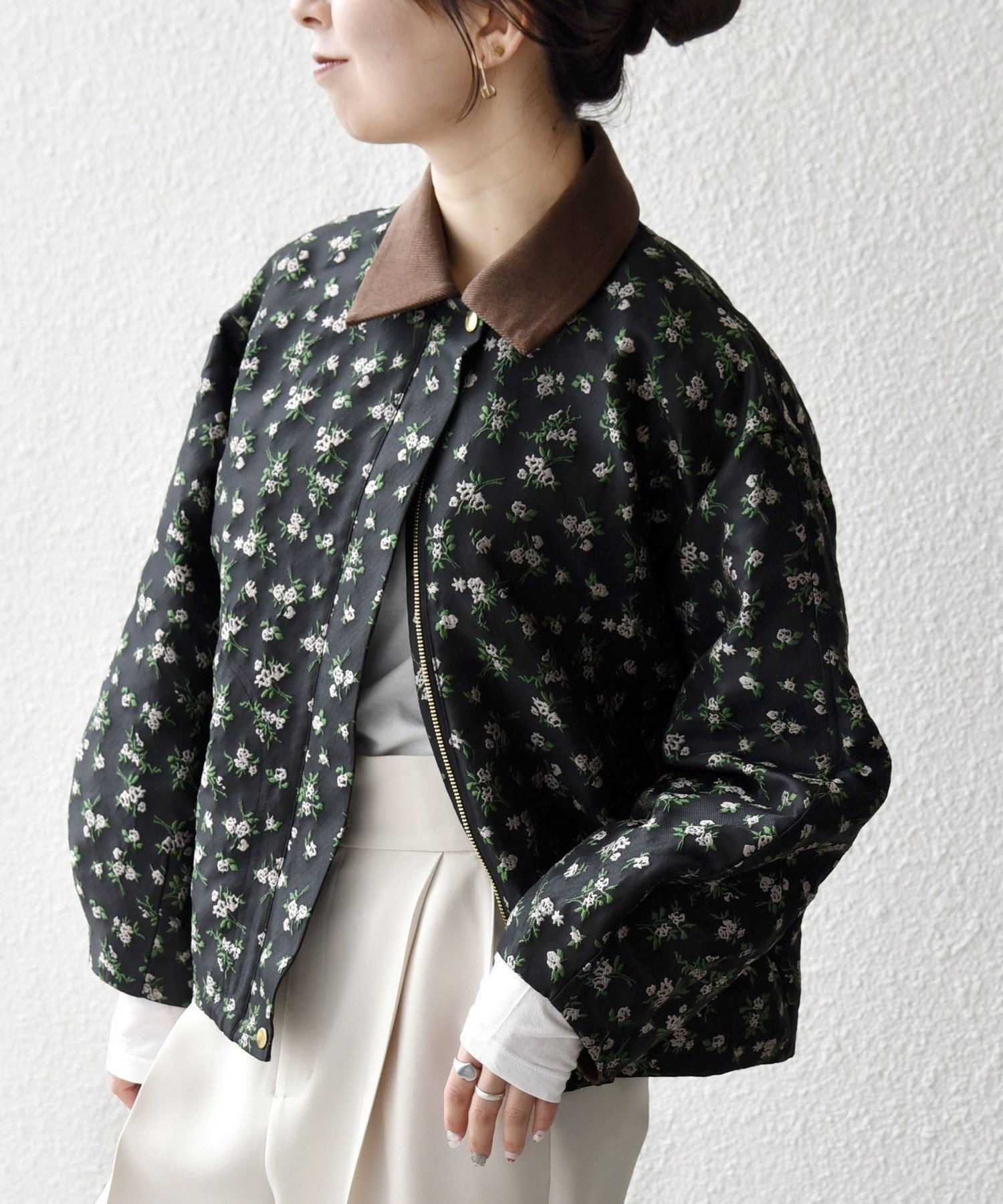 【シップス フォー ウィメン/SHIPS】のSHIPS any 手洗い可能 フラワー ジャカード ジップ ブルゾン 人気、トレンドファッション・服の通販 founy(ファニー) 　ファッション　Fashion　レディースファッション　Fashion for Women　アウター　Coat / Outerwear Collection　ブルゾンジャケット・スポーティアウター　Blouson Jackets　春　Spring　洗える　Machine Washable　カットソー　Cut and Sewn Top　コーデュロイ　Corduroy, Cord Fabric　シンプル　Simple, Minimal　ジップ　Zip, Zipper　ジャカード／ジャガード　Jacquard, Woven Pattern　ジャケット　Jacket, Outerwear　デニム　Denim, Jeans Material　トレンド　Trend, Trending Now　フェミニン　Feminine, Girly　フラワー　Flower, Floral　ブルゾン　Blouson, Bomber Jacket　羽織　Haori, Light Jacket　モチーフ　Motif, Design Theme　ワイド　Wide, Wide Fit　おすすめ　Recommended / Our Picks　旅行　Travel　2026年　2026　 other-1|ID: prp329100004837320 ipo3291000000035243264