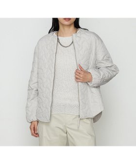 【コムサ/COMME CA】の+サイズ 波柄Wキルト ノーカラーブルゾン 人気、トレンドファッション・服の通販 founy(ファニー) ファッション Fashion レディースファッション Fashion for Women アウター Coat / Outerwear Collection ブルゾンジャケット・スポーティアウター Blouson Jackets アクセサリー Fashion Accessories キルティング Quilted, Quilting キルト Quilt, Quilted Fabric コンパクト Compact, Small Size ドロップ Drop Shoulder, Dropped Style ブルゾン Blouson, Bomber Jacket ポケット Pocket, Pocket Detail エレガント 上品 Elegant |ID:prp329100004837324