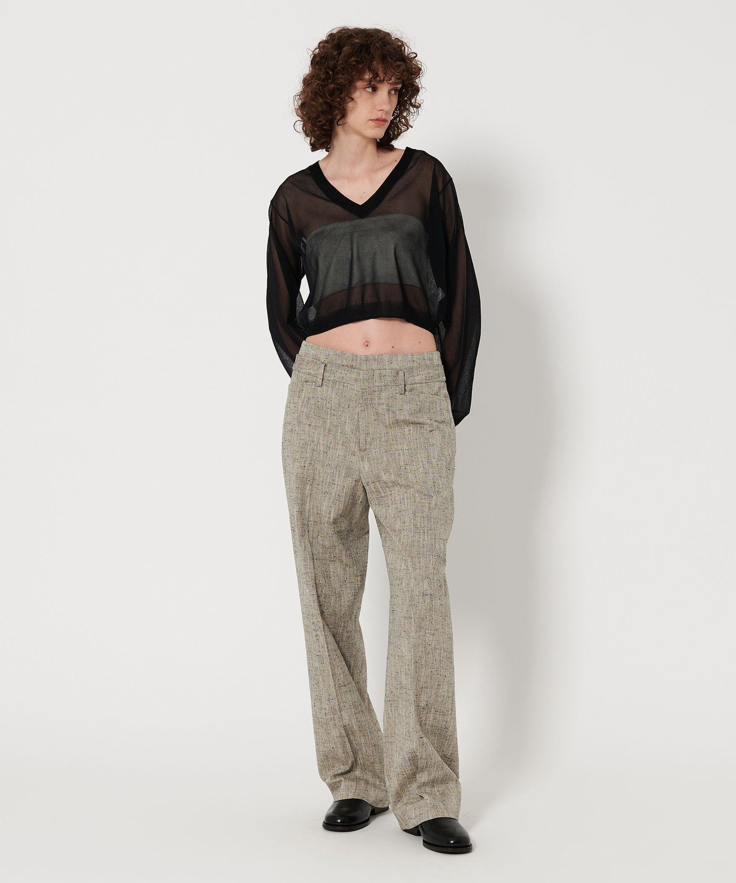 【ユナイテッドアローズ/UNITED ARROWS】の6(ROKU) コットンレーヨン ネップ ベルト パンツ インテリア・キッズ・メンズ・レディースファッション・服の通販 founy(ファニー) 　ファッション　Fashion　レディースファッション　Fashion for Women　パンツ　Pants & Trousers　ベルト&ウエストマーク　Belts & Waist Accessories　キャミソール　Camisole, Spaghetti Strap Top　クラシカル　Classical, Vintage-Inspired　ジャケット　Jacket, Outerwear　ネップ　Nepp, Slub Yarn　フェミニン　Feminine, Girly　マニッシュ　Mannish, Boyish　ループ　Loop, Loop Knit　アウトレット　Outlet / Clearance　LT.GRAY|ID: prp329100004837355 ipo3291000000035243684