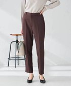 【アー ヴェー ヴェー/a.v.v】の【洗える/イージーケア/ストレッチ】パウダーツイルテーパードパンツ ブラウン|ID: prp329100004837358 ipo3291000000035243720