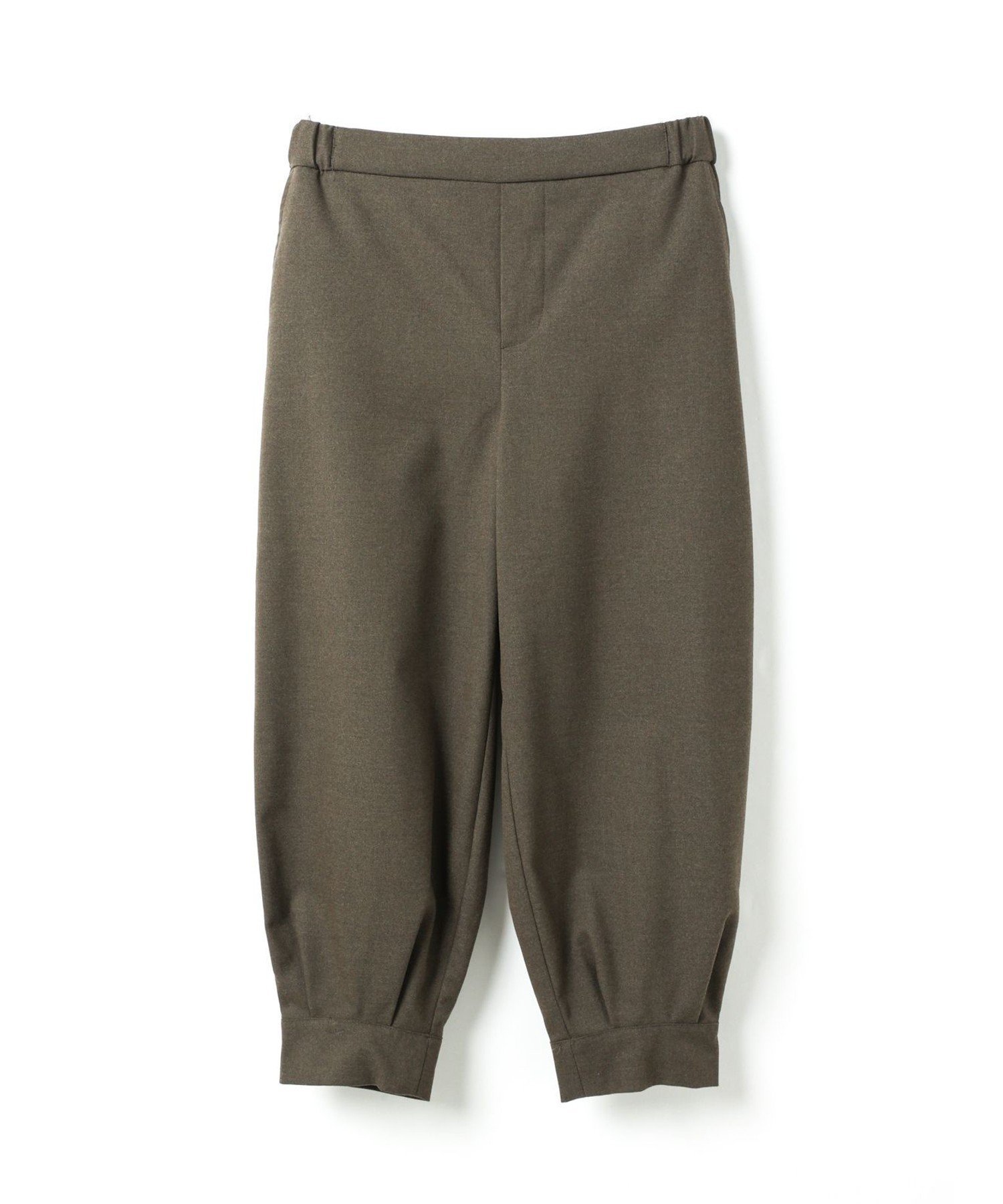 【マーコート/MARcourt】のmizuiro ind タックヘムパンツ インテリア・キッズ・メンズ・レディースファッション・服の通販 founy(ファニー) 　ファッション　Fashion　レディースファッション　Fashion for Women　パンツ　Pants & Trousers　スタンダード　Standard, Basic　ストレッチ　Stretch, Stretchy Fabric　ボトム　Bottoms, Lower Wear　ポケット　Pocket, Pocket Detail　無地　Plain, Solid Color　ブラウン|ID: prp329100004837366 ipo3291000000035243777