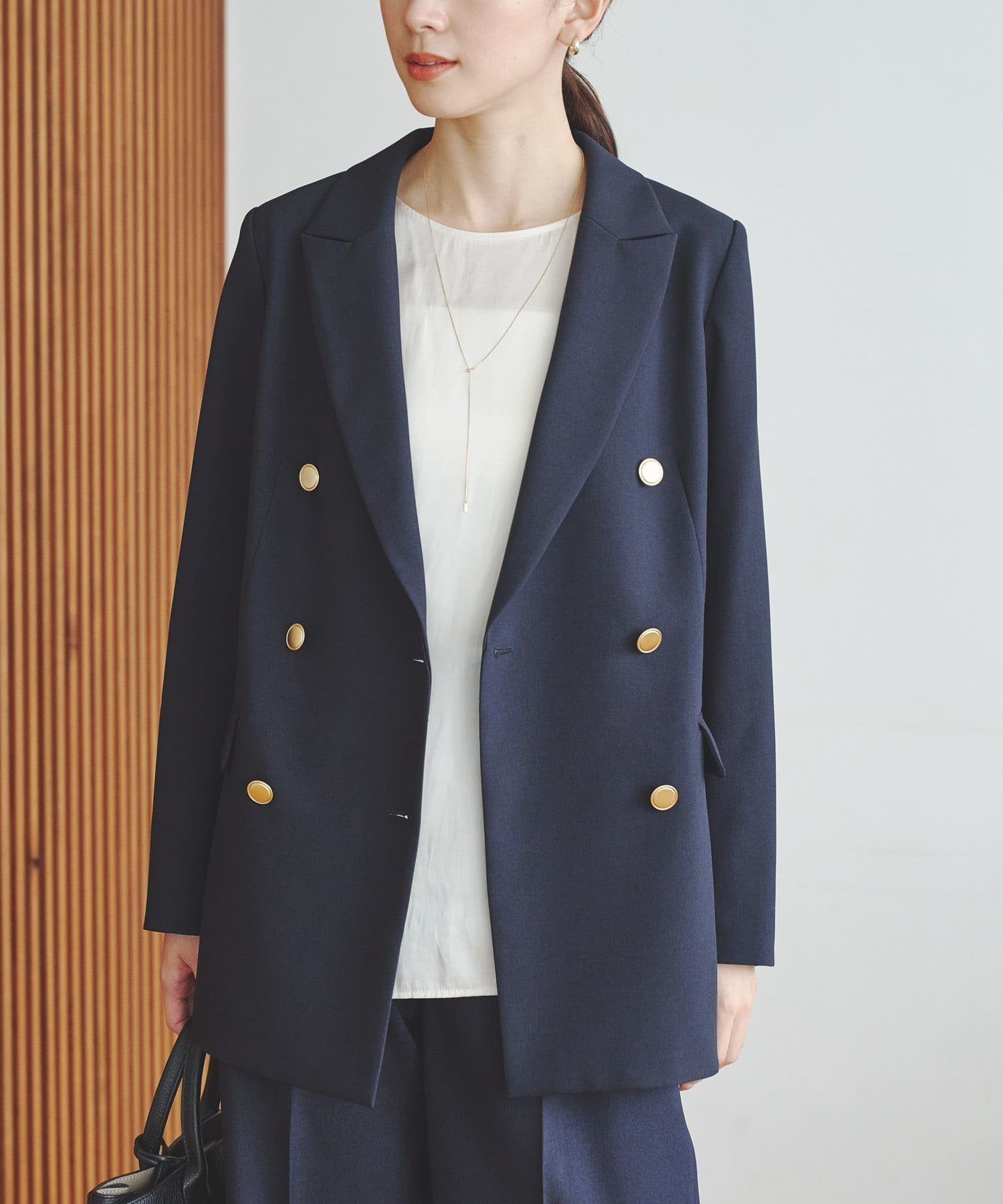 【アーバンリサーチ/URBAN RESEARCH】のダブルブレストブレザージャケット 人気、トレンドファッション・服の通販 founy(ファニー) 　ファッション　Fashion　レディースファッション　Fashion for Women　アウター　Coat / Outerwear Collection　レディースジャケット・軽アウター　Jackets　ジャケット　Jacket, Outerwear　ストライプ　Stripe, Striped Pattern　スラックス　Slacks, Dress Pants　デニム　Denim, Jeans Material　定番　Standard, Basic Item　パイピング　Piping, Trim Design　マニッシュ　Mannish, Boyish　S/S・春夏　SS, Spring/Summer, Warm Season　夏　Summer　エレガント 上品　Elegant　ビジネス 仕事 通勤　Business / Work / Commuting　2026年　2026　 other-1|ID: prp329100004837375 ipo3291000000035243848