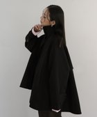 【ヘラム/hellam】のスタンドカラーケープトレンチコート 人気、トレンドファッション・服の通販 founy(ファニー) ファッション Fashion レディースファッション Fashion for Women アウター Coat / Outerwear Collection コート・ロングコート・ピーコート Long Coats, Peacoats & More トレンチコート / 春秋の定番アウター Trench Coats トレンチ Trench, Trench Coat フォルム Silhouette, Form thumbnail ブラック|ID: prp329100004837403 ipo3291000000035244142