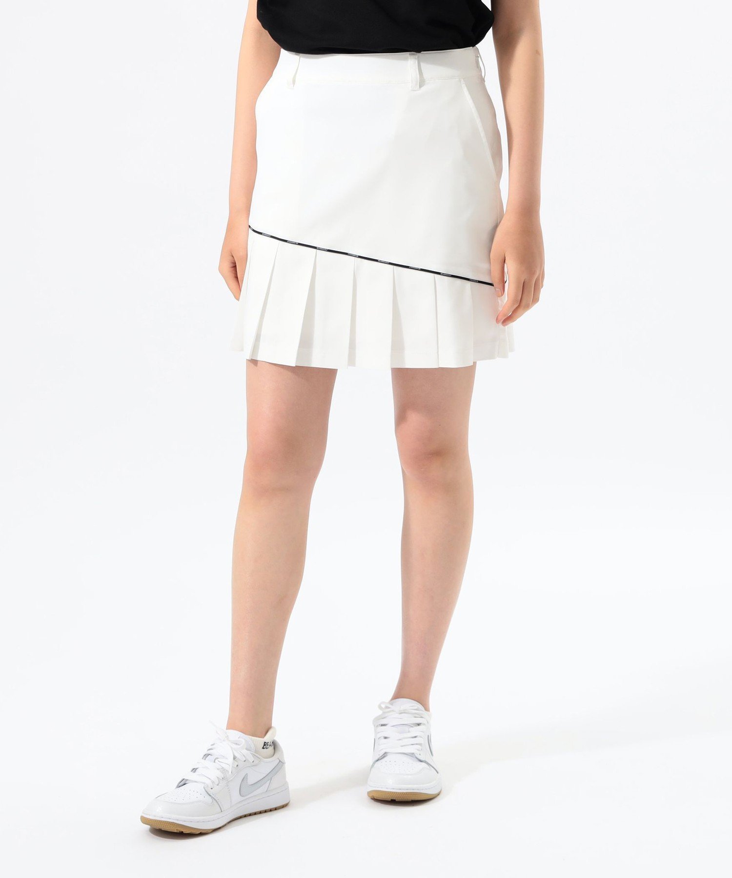 【ビームス ウイメン/BEAMS】のORANGE LABEL / ロゴライン プリーツ スカート インテリア・キッズ・メンズ・レディースファッション・服の通販 founy(ファニー) 　ファッション　Fashion　レディースファッション　Fashion for Women　スカート　Skirts　プリーツスカート / 上品フェミニンスタイル　Pleated Skirts　アウトドア　Outdoor Clothing　シンプル　Simple, Minimal　スタイリッシュ　Stylish, Fashionable　ストレッチ　Stretch, Stretchy Fabric　スポーティ　Sporty, Casual Athletic　フィット　Fit, Slim Fit　プリント　Print, Printed Pattern　プリーツ　Pleats, Pleated　エレガント 上品　Elegant　ゴルフ　Golf　WHITE|ID: prp329100004837433 ipo3291000000035244515