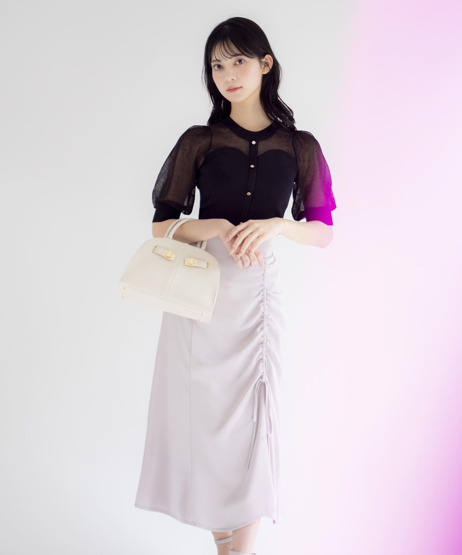 【ノエラ/Noela】のサテンドロストスカート インテリア・キッズ・メンズ・レディースファッション・服の通販 founy(ファニー) 　ファッション　Fashion　レディースファッション　Fashion for Women　スカート　Skirts　サテン　Satin, Glossy Fabric　トレンド　Trend, Trending Now　ポケット　Pocket, Pocket Detail　マーメイド　Mermaid, Fishtail Silhouette　ランダム　Random, Irregular　エレガント 上品　Elegant　ピンク|ID: prp329100004837445 ipo3291000000035244643