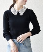 【シップス フォー ウィメン/SHIPS】のSHIPS any 手洗い可能 2WAY レース カラー リブ ニット プルオーバー 人気、トレンドファッション・服の通販 founy(ファニー) ファッション Fashion レディースファッション Fashion for Women トップス・カットソー Cut & Sew Tops ニット Knit Tops & Sweaters カジュアルプルオーバー・ニットトップス Pullovers & Knit Tops / Casual Pullovers 洗える Machine Washable シンプル Simple, Minimal 透かし Cut-Out, Lacework デニム Denim, Jeans Material ベーシック Basic, Essential ボトム Bottoms, Lower Wear リブニット Rib Knit, Ribbed Knit レース Lace, Lace Fabric ロング Long, Long-Length おすすめ Recommended / Our Picks 2026年 2026 thumbnail ブラック|ID: prp329100004837460 ipo3291000000035244818