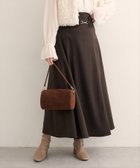【ナチュラルクチュール/natural couture】の【WEB限定】ビット付きスカラップフレアスカート 人気、トレンドファッション・服の通販 founy(ファニー) ファッション Fashion レディースファッション Fashion for Women スカート Skirts Aライン・フレアスカート A-Line & Flared Skirts シンプル Simple, Minimal スカラップ Scallop, Scalloped Edge フェミニン Feminine, Girly フレア Flare, Flared ポケット Pocket, Pocket Detail ロング Long, Long-Length 再入荷 Restock / Back in Stock エレガント 上品 Elegant 2025年 2025 2025-2026秋冬・A/W Autumn/Winter 2025–26 AW25–26 thumbnail ブラウン|ID: prp329100004837468 ipo3291000000035244902