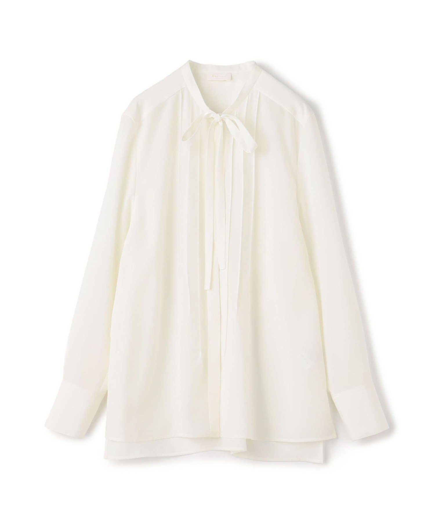 【トゥモローランド/TOMORROWLAND】のクリアデシン ボウタイブラウス インテリア・キッズ・メンズ・レディースファッション・服の通販 founy(ファニー) 　ファッション　Fashion　レディースファッション　Fashion for Women　トップス・カットソー　Cut & Sew Tops　シャツ・ブラウス・オフィスカジュアル　Elegant Blouses & Button-Ups　ストレート　Straight, Straight Cut　スリーブ　Sleeve, Long Sleeve / Short Sleeve　デニム　Denim, Jeans Material　ドレープ　Drape, Draping Fabric　フロント　Front, Front Design　リボン　Ribbon, Bow　リラックス　Relax, Relaxed Fit　おすすめ　Recommended / Our Picks　セレモニー　Ceremony　入学式　Entrance Ceremony　11 ホワイト|ID: prp329100004837475 ipo3291000000035244995