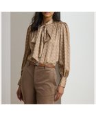 【ラルフローレン/RALPH LAUREN】のジオプリント ツイル タイネック ブラウス 人気、トレンドファッション・服の通販 founy(ファニー) ファッション Fashion レディースファッション Fashion for Women トップス・カットソー Cut & Sew Tops シャツ・ブラウス・オフィスカジュアル Elegant Blouses & Button-Ups カフス Cuff Design シャーリング Shirring, Ruched シルク Silk, 100% Silk スリーブ Sleeve, Long Sleeve / Short Sleeve ツイル Twist, Twisted Detail ドレープ Drape, Draping Fabric フィット Fit, Slim Fit フロント Front, Front Design ブルゾン Blouson, Bomber Jacket プリント Print, Printed Pattern プリーツ Pleats, Pleated メタル Metal, Metal Parts ヨーク Yoke, Yoke Design リラックス Relax, Relaxed Fit 長袖 Long Sleeve, Full Sleeve thumbnail 230ブラウン|ID: prp329100004837481 ipo3291000000035245084