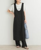 【アーバンリサーチ ドアーズ/URBAN RESEARCH DOORS】のドライタッチUネックジャンパースカート 人気、トレンドファッション・服の通販 founy(ファニー) ファッション Fashion レディースファッション Fashion for Women スカート Skirts 2025年 2025 2025春夏・S/S Spring/Summer 2025 SS25 インナー Innerwear ロング Long, Long-Length エレガント 上品 Elegant 夏 Summer S/S・春夏 SS, Spring/Summer, Warm Season thumbnail BLACK|ID: prp329100004837482 ipo3291000000035245113