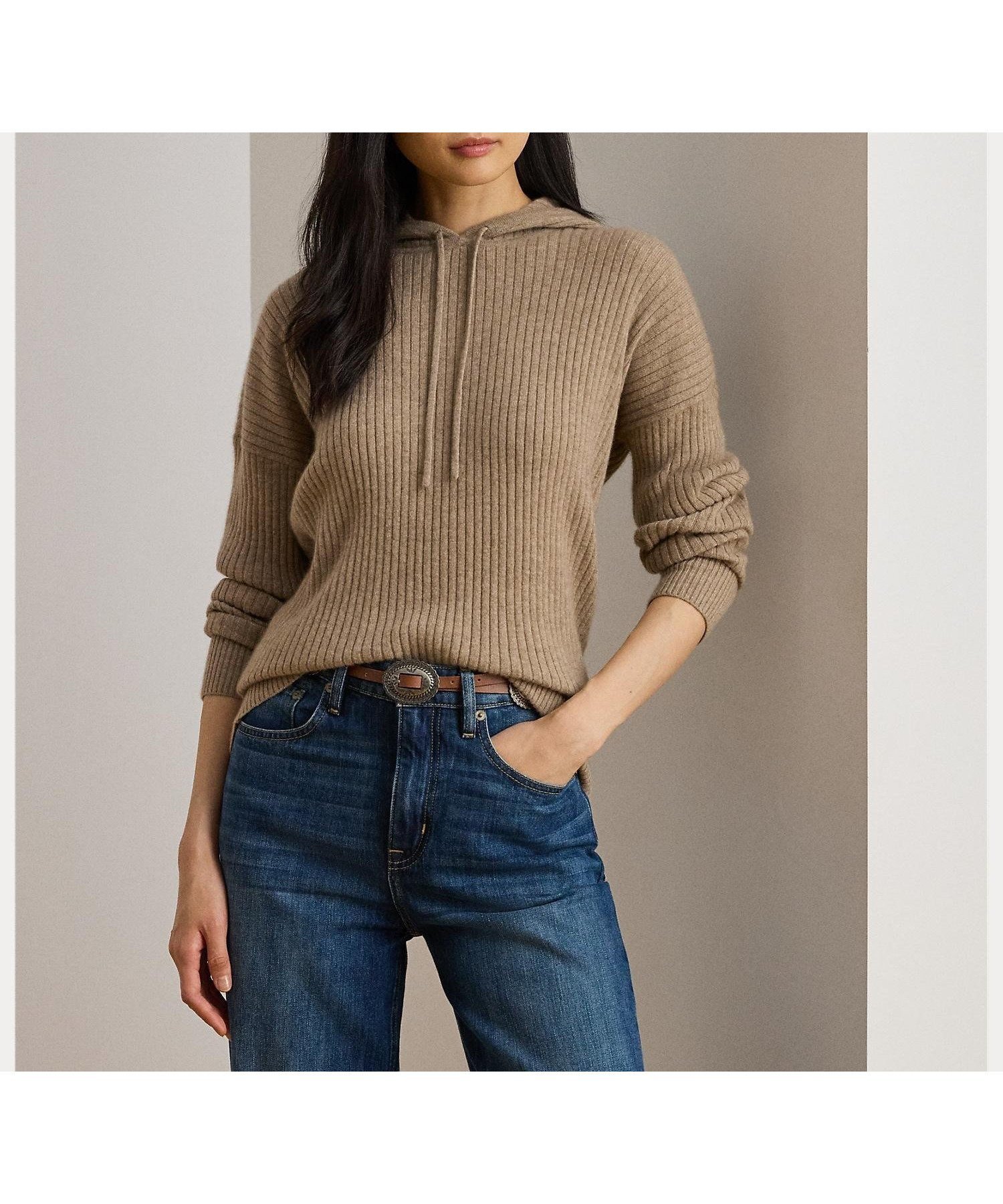 【ラルフローレン/RALPH LAUREN】のリブニット カシミヤ セーター フーディ 人気、トレンドファッション・服の通販 founy(ファニー) 　ファッション　Fashion　レディースファッション　Fashion for Women　トップス・カットソー　Cut & Sew Tops　ニット　Knit Tops & Sweaters　ショルダー　Shoulder, Shoulder Strap　セーター　Sweater, Knitwear　ドロップ　Drop Shoulder, Dropped Style　ドローコード　Drawcord, Drawstring Cord　フィット　Fit, Slim Fit　フロント　Front, Front Design　ラグジュアリー　Luxury, Elegant　リブニット　Rib Knit, Ribbed Knit　リラックス　Relax, Relaxed Fit　定番　Standard, Basic Item　長袖　Long Sleeve, Full Sleeve　 other-1|ID: prp329100004837485 ipo3291000000035245161