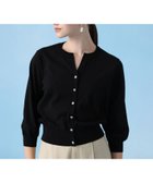【アナイ/ANAYI】のキーネックアソート釦 カーディガン 人気、トレンドファッション・服の通販 founy(ファニー) ファッション Fashion レディースファッション Fashion for Women トップス・カットソー Cut & Sew Tops カーディガン・羽織り Layered Style Cardigans カーディガン Cardigan, Knitwear スマート Smart, Elegant 半袖 Short Sleeve, Half Sleeve S/S・春夏 SS, Spring/Summer, Warm Season 再入荷 Restock / Back in Stock 夏 Summer thumbnail black|ID: prp329100004837489 ipo3291000000035245210