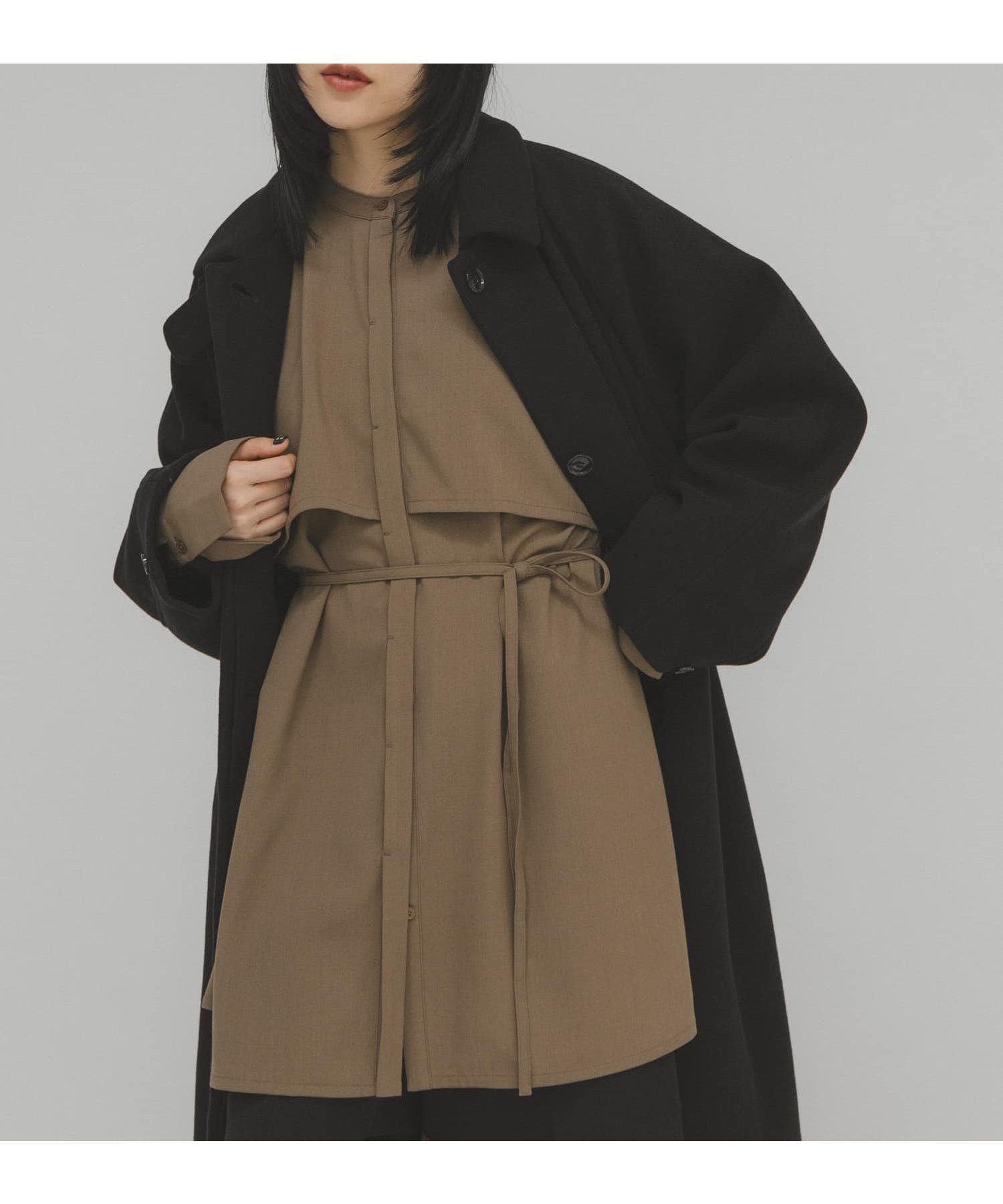 【ケービーエフ/KBF / URBAN RESEARCH】のレイヤードミニシャツワンピース インテリア・キッズ・メンズ・レディースファッション・服の通販 founy(ファニー) 　ファッション　Fashion　レディースファッション　Fashion for Women　ワンピース　Dresses　シャツワンピース / 1枚で着映えコーデ　Shirt Dresses　2025年　2025　2025-2026秋冬・A/W　Autumn/Winter 2025–26 AW25–26　冬　Winter / This Winter　おすすめ　Recommended / Our Picks　スラックス　Slacks, Dress Pants　A/W・秋冬　Autumn/Winter　ブラウン|ID: prp329100004837494 ipo3291000000035245283