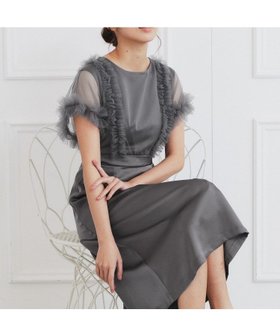 【インデックス/INDEX】のチュールフリルレイヤードサテンワンピース【洗濯機洗い可】 人気、トレンドファッション・服の通販 founy(ファニー) ファッション Fashion レディースファッション Fashion for Women ワンピース Dresses おすすめ Recommended / Our Picks エレガント 上品 Elegant シアー Sheer, See-Through スマート Smart, Elegant スリーブ Sleeve, Long Sleeve / Short Sleeve チュール Tulip, Tulip Motif フィット Fit, Slim Fit フリル Frill, Ruffle ポケット Pocket, Pocket Detail |ID:prp329100004837495