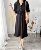 【アミュレット/Amulet】の【Amulet】五分袖ウエストマークワンピース 人気、トレンドファッション・服の通販 founy(ファニー) ファッション Fashion レディースファッション Fashion for Women ワンピース Dresses アクセサリー Fashion Accessories 春 Spring 秋 Autumn シャツワンピ Shirt Dress, Shirt One-Piece シンプル Simple, Minimal スニーカー Sneakers, Trainers ダウン Down, Puffer ドローストリング Drawstring, Pull Cord リラックス Relax, Relaxed Fit ロールアップ Roll-Up, Cuffed Hem おすすめ Recommended / Our Picks エレガント 上品 Elegant thumbnail ブラック|ID: prp329100004837500 ipo3291000000035245324