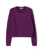 【トゥモローランド/TOMORROWLAND】のギザケーブル クルーネックカーディガン 人気、トレンドファッション・服の通販 founy(ファニー) ファッション Fashion レディースファッション Fashion for Women トップス・カットソー Cut & Sew Tops カーディガン・羽織り Layered Style Cardigans インナー Innerwear カーディガン Cardigan, Knitwear コンパクト Compact, Small Size シルケット Silket, Silky Cotton ジャケット Jacket, Outerwear スリーブ Sleeve, Long Sleeve / Short Sleeve フロント Front, Front Design ロング Long, Long-Length エレガント 上品 Elegant 定番 Standard, Basic Item thumbnail 75 パープル|ID: prp329100004837524 ipo3291000000035245645