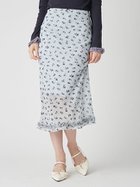 【リリーブラウン/Lily Brown】のプリントシフォンバイアスミディスカート 人気、トレンドファッション・服の通販 founy(ファニー) ファッション Fashion レディースファッション Fashion for Women スカート Skirts インナー Innerwear シフォン Chiffon, Lightweight Fabric シューズ Shoes, Footwear ジョーゼット Georgette, Semi-Sheer Fabric スマート Smart, Elegant セットアップ Set-Up, Coordinated Outfit ドット Polka Dot, Dot Pattern バイアス Bias, Diagonal Cut フリル Frill, Ruffle プリント Print, Printed Pattern リボン Ribbon, Bow ローズ Rose, Rose Motif おすすめ Recommended / Our Picks エレガント 上品 Elegant thumbnail SAX[083]|ID: prp329100004837528 ipo3291000000035245701