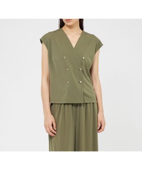 【エポカ/EPOCA】のトリアセテートジャージー ダブルブレストコンパクトジレ 人気、トレンドファッション・服の通販 founy(ファニー) ファッション Fashion レディースファッション Fashion for Women アウター Coat / Outerwear Collection トップス・カットソー Cut & Sew Tops ベスト&ジレ / 重ね着スタイル Vests & Gilets おすすめ Recommended / Our Picks コンパクト Compact, Small Size ストレッチ Stretch, Stretchy Fabric スリーブ Sleeve, Long Sleeve / Short Sleeve ダブル Double, Double-Breasted トレンド Trend, Trending Now ドレープ Drape, Draping Fabric フレンチ French, French Style エレガント 上品 Elegant 夏 Summer 春 Spring 秋 Autumn |ID:prp329100004837529