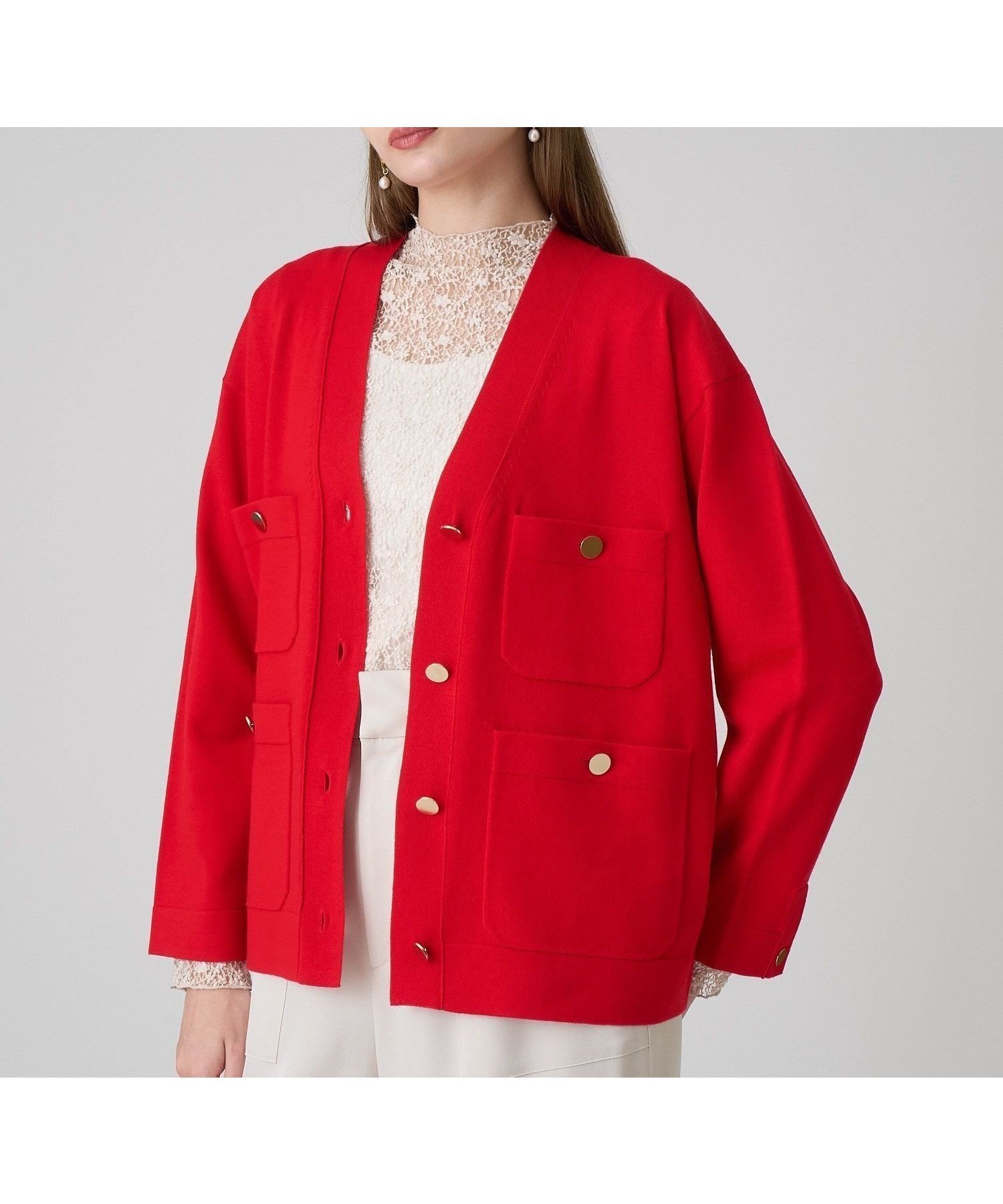 【アナイ/ANAYI】のエキストラファインメリノボクシー ジャケット カーディガン インテリア・キッズ・メンズ・レディースファッション・服の通販 founy(ファニー) 　ファッション　Fashion　レディースファッション　Fashion for Women　なめらか　Smooth, Silky Texture　カーディガン　Cardigan, Knitwear　ジャケット　Jacket, Outerwear　スマート　Smart, Elegant　ポケット　Pocket, Pocket Detail　再入荷　Restock / Back in Stock　秋　Autumn　A/W・秋冬　Autumn/Winter　orange|ID: prp329100004837537 ipo3291000000035245760