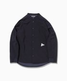 【アンドワンダー/and wander】のfleece base band collar shirt 人気、トレンドファッション・服の通販 founy(ファニー) ファッション Fashion レディースファッション Fashion for Women トップス・カットソー Cut & Sew Tops シャツ・ブラウス・オフィスカジュアル Elegant Blouses & Button-Ups ストレッチ Stretch, Stretchy Fabric thumbnail navy|ID: prp329100004837540 ipo3291000000035245788