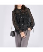 【アニエスベー ファム/agnes b. FEMME】のドットプリント ヨウリュウ 長袖 ギャザー ブラウス 人気、トレンドファッション・服の通販 founy(ファニー) ファッション Fashion レディースファッション Fashion for Women トップス・カットソー Cut & Sew Tops シャツ・ブラウス・オフィスカジュアル Elegant Blouses & Button-Ups インナー Innerwear ギャザー Gathered, Ruffled シアー Sheer, See-Through ジャケット Jacket, Outerwear デニム Denim, Jeans Material ドット Polka Dot, Dot Pattern ファブリック Fabric, Textile フェミニン Feminine, Girly フリル Frill, Ruffle プリント Print, Printed Pattern 長袖 Long Sleeve, Full Sleeve thumbnail ブラック|ID: prp329100004837541 ipo3291000000035245806