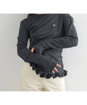 【ユーバイ スピック&スパン/U by Spick&Span】の【OURSAALTY / アワソルティ】 Pleasant Frill T-shirts 人気、トレンドファッション・服の通販 founy(ファニー) ファッション Fashion レディースファッション Fashion for Women トップス・カットソー Cut & Sew Tops シャツ・ブラウス・オフィスカジュアル Elegant Blouses & Button-Ups ロングTシャツ・Tシャツ Longline T-Shirts & Tees アシンメトリー Asymmetrical Style インナー Innerwear カーゴパンツ Cargo Pants, Utility Pants カーディガン Cardigan, Knitwear コレクション Collection, Seasonal Line シャーリング Shirring, Ruched シンプル Simple, Minimal スラックス Slacks, Dress Pants スリーブ Sleeve, Long Sleeve / Short Sleeve タイトスカート Pencil Skirt, Tight Skirt テクスチャー Texture, Textured Fabric デニム Denim, Jeans Material ドレープ Drape, Draping Fabric フィット Fit, Slim Fit フェミニン Feminine, Girly フリル Frill, Ruffle ベスト Vest, Waistcoat ベーシック Basic, Essential ロング Long, Long-Length おすすめ Recommended / Our Picks 2026年 2026 |ID:prp329100004837546