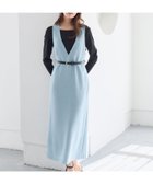 【アンデミュウ/Andemiu】のベルトツキVネックジャンスカ 人気、トレンドファッション・服の通販 founy(ファニー) ファッション Fashion レディースファッション Fashion for Women トップス・カットソー Cut & Sew Tops Vネックトップス V-Neck Tops / V-Cut Neckline Shirts ベルト&ウエストマーク Belts & Waist Accessories インナー Innerwear クラシカル Classical, Vintage-Inspired コンパクト Compact, Small Size シンプル Simple, Minimal スリット Slit, Slit Detail トレンド Trend, Trending Now thumbnail ブルー|ID: prp329100004837557 ipo3291000000035245982