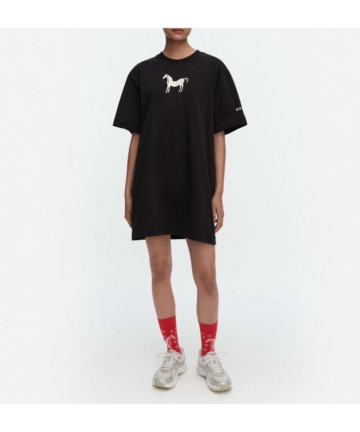 【マリメッコ/marimekko】のRastit Musta Tamma Placement ワンピース 人気、トレンドファッション・服の通販 founy(ファニー) 　ファッション　Fashion　レディースファッション　Fashion for Women　ワンピース　Dresses　カットソー　Cut and Sewn Top　ボトム　Bottoms, Lower Wear　ロング　Long, Long-Length　ワンポイント　One Point, Statement Accent　 other-1|ID: prp329100004837564 ipo3291000000035246041