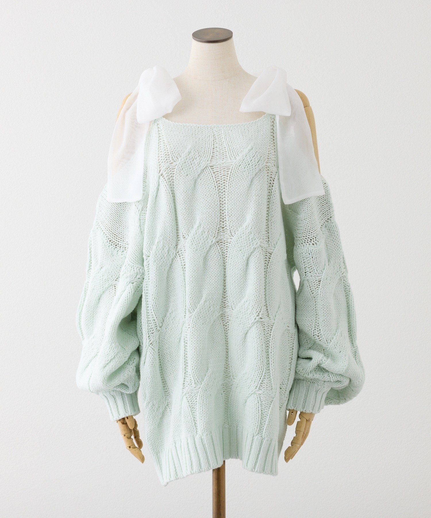 【ナイスクラップ/NICE CLAUP】のミルキーパレットニットミニワンピ/肩リボン インテリア・キッズ・メンズ・レディースファッション・服の通販 founy(ファニー) 　ファッション　Fashion　レディースファッション　Fashion for Women　ワンピース　Dresses　ショート　Short, Short Length　トレンド　Trend, Trending Now　バランス　Balance, Style Balance　リボン　Ribbon, Bow　ロング　Long, Long-Length　おすすめ　Recommended / Our Picks　2026年　2026　ミント|ID: prp329100004837567 ipo3291000000035246054