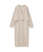 【ナルミヤ オンライン/NARUMIYA ONLINE】のニットジャケットワンピースセット 人気、トレンドファッション・服の通販 founy(ファニー) ファッション Fashion レディースファッション Fashion for Women アウター Coat / Outerwear Collection レディースジャケット・軽アウター Jackets おすすめ Recommended / Our Picks シンプル Simple, Minimal ジャケット Jacket, Outerwear セットアップ Set-Up, Coordinated Outfit エレガント 上品 Elegant 夏 Summer 春 Spring S/S・春夏 SS, Spring/Summer, Warm Season thumbnail 薄ベージュ|ID: prp329100004837569 ipo3291000000035246064