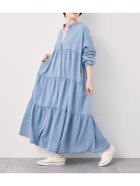 【サマンサモスモス/Samansa Mos2】の【オーガニックコットン】デニムティアードワンピース 人気、トレンドファッション・服の通販 founy(ファニー) ファッション Fashion レディースファッション Fashion for Women ワンピース Dresses おすすめ Recommended / Our Picks カーディガン Cardigan, Knitwear ティアード Tiered, Tiered Style ポケット Pocket, Pocket Detail thumbnail サックスブルー|ID: prp329100004837570 ipo3291000000035246075