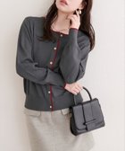 【ナチュラルクチュール/natural couture】の配色金ボタンニットカーディガン 人気、トレンドファッション・服の通販 founy(ファニー) ファッション Fashion レディースファッション Fashion for Women トップス・カットソー Cut & Sew Tops ニット Knit Tops & Sweaters カーディガン・羽織り Layered Style Cardigans アクセサリー Fashion Accessories カットソー Cut and Sewn Top カーディガン Cardigan, Knitwear クール Cool, Chic デコルテ Décolleté, Neckline デニム Denim, Jeans Material フェミニン Feminine, Girly 再入荷 Restock / Back in Stock エレガント 上品 Elegant 2026年 2026 thumbnail チャコールグレー|ID: prp329100004837577 ipo3291000000035246113