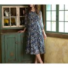 【ローズティアラ/Rose Tiara】の【22fabric】ドレスメーカー/ワンピース 人気、トレンドファッション・服の通販 founy(ファニー) ファッション Fashion レディースファッション Fashion for Women ワンピース Dresses フォーマル・パーティードレス・結婚式用ドレス Elegant & Casual Dresses アンティーク Antique-Inspired イラスト Illustration クッション Cushion, Throw Pillow ジョーゼット Georgette, Semi-Sheer Fabric スマート Smart, Elegant プリント Print, Printed Pattern マキシ Maxi, Full Length リボン Ribbon, Bow ビジネス 仕事 通勤 Business / Work / Commuting thumbnail ダークブルー|ID: prp329100004837583 ipo3291000000035246175