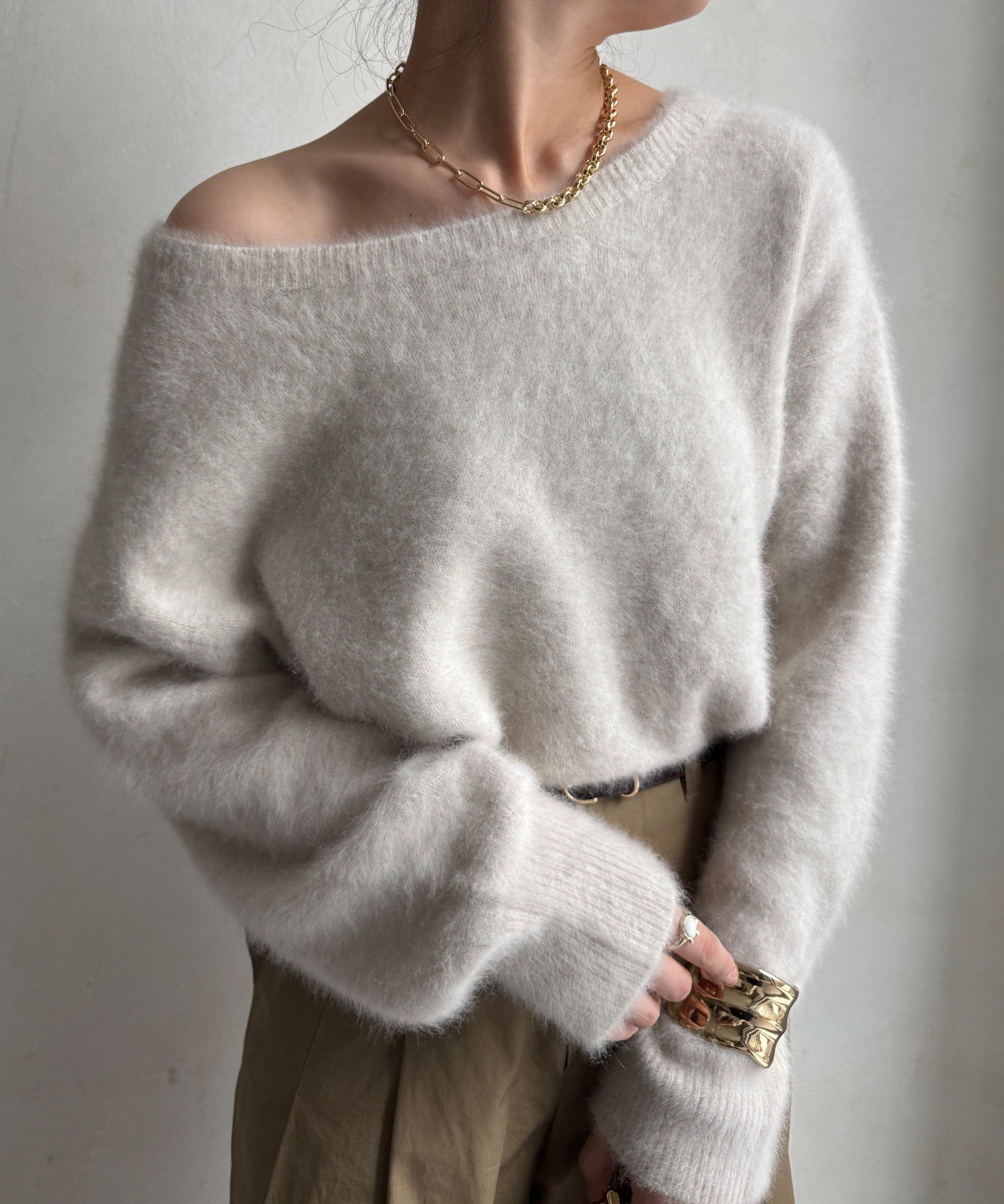 【ドゥドゥ/DouDou】のファーカシミヤプルオーバー 人気、トレンドファッション・服の通販 founy(ファニー) 　ファッション　Fashion　レディースファッション　Fashion for Women　トップス・カットソー　Cut & Sew Tops　カジュアルプルオーバー・ニットトップス　Pullovers & Knit Tops / Casual Pullovers　2025年　2025　2025-2026秋冬・A/W　Autumn/Winter 2025–26 AW25–26　冬　Winter / This Winter　コンパクト　Compact, Small Size　バランス　Balance, Style Balance　フォックス　Fox, Fox Fur　ベーシック　Basic, Essential　ボトム　Bottoms, Lower Wear　A/W・秋冬　Autumn/Winter　 other-1|ID: prp329100004837587 ipo3291000000035246275