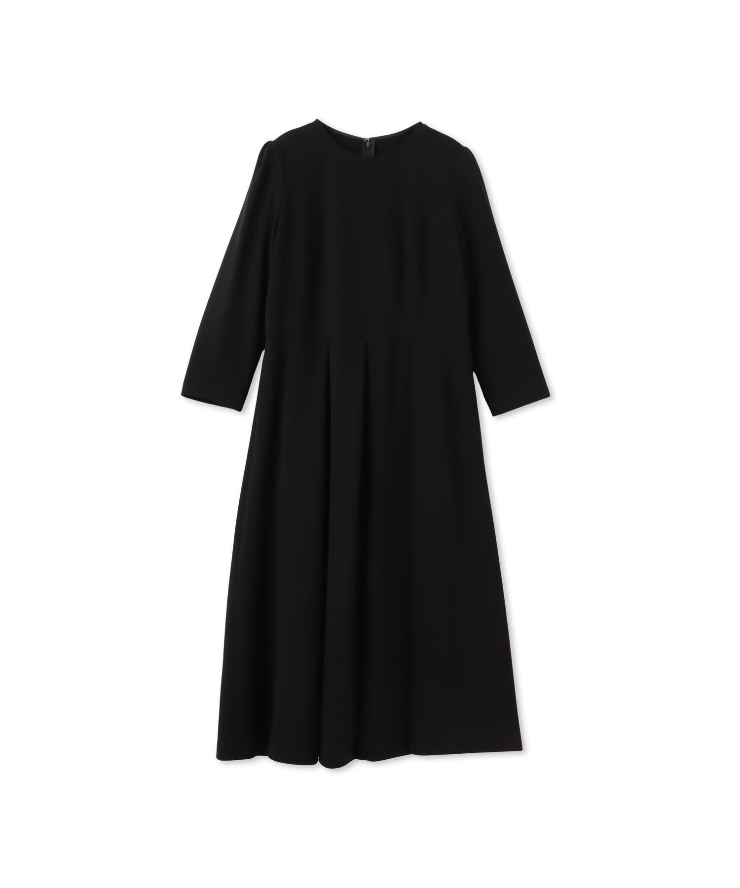 【ロートレ アモン/LAUTRE AMONT】のMISSION DOUBLE CLOTHワンピース インテリア・キッズ・メンズ・レディースファッション・服の通販 founy(ファニー) 　ファッション　Fashion　レディースファッション　Fashion for Women　ワンピース　Dresses　秋　Autumn　ストレッチ　Stretch, Stretchy Fabric　ダブル　Double, Double-Breasted　半袖　Short Sleeve, Half Sleeve　無地　Plain, Solid Color　A/W・秋冬　Autumn/Winter　2024年　2024　エレガント 上品　Elegant　ビジネス 仕事 通勤　Business / Work / Commuting　2024-2025秋冬・A/W　Autumn/Winter 2024–25 AW24–25　ブラック|ID: prp329100004837590 ipo3291000000035246406