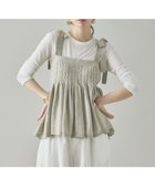 【カレンソロジー/Curensology】のウールリネンキャミニット 人気、トレンドファッション・服の通販 founy(ファニー) ファッション Fashion レディースファッション Fashion for Women トップス・カットソー Cut & Sew Tops ニット Knit Tops & Sweaters キャミソール&ノースリーブ Camisoles & Sleeveless Tops エレガント 上品 Elegant カットソー Cut and Sewn Top ガーリー Girly, Feminine Style キャミソール Camisole, Spaghetti Strap Top ギャザー Gathered, Ruffled リネン Linen, Linen Fabric リボン Ribbon, Bow thumbnail ライトブラウン53|ID: prp329100004837595 ipo3291000000035246535