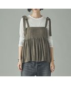 【カレンソロジー/Curensology】のウールリネンキャミニット 人気、トレンドファッション・服の通販 founy(ファニー) ファッション Fashion レディースファッション Fashion for Women トップス・カットソー Cut & Sew Tops ニット Knit Tops & Sweaters キャミソール&ノースリーブ Camisoles & Sleeveless Tops エレガント 上品 Elegant カットソー Cut and Sewn Top ガーリー Girly, Feminine Style キャミソール Camisole, Spaghetti Strap Top ギャザー Gathered, Ruffled リネン Linen, Linen Fabric リボン Ribbon, Bow thumbnail ベージュ55|ID: prp329100004837595 ipo3291000000035246536